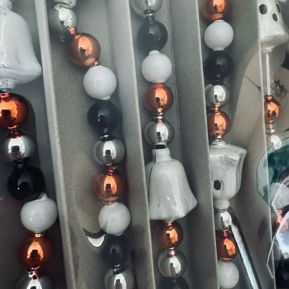 Christopher Radko Ghost Halloween Fall Shiny Brite Vintage Garland